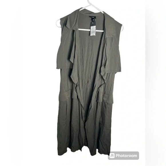 Green Wrap Dress NWT Mossimo Sleeveless medium Women - Picture 1 of 5